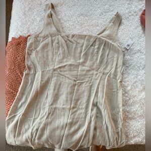 Old Navy Beige Textured Tank Top